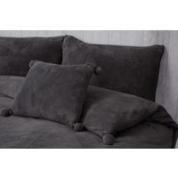 Pom Pom Fleece Cushion Cover cm x 43 cm