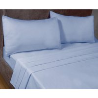SleepND Percale 180 Thread Count Polycotton Plain Fitted Sheet Super King