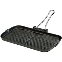 Typhoon Cast Iron Rectangular Chargriller 35cm Black