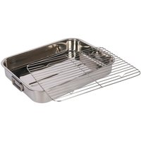 Stainless Steel Roasting Pan Rack 43x31x7cm x 31 x 7 cm