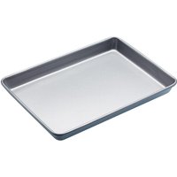 KitchenCraft Non-Stick Baking Tray, Carbon Steel Cooking Tray, 33.5 x 24.5cm in Mid Grey | Size: 33.5 x 24.5 cm