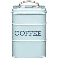 Living Nostalgia Blue Coffee Tin, Vintage style
