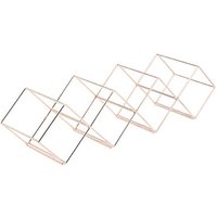 BarCraft Copper Finish Stackable Wine Rack, 58x14.5x14.5cm, Gift tagged | Size: 58x14.5x14.5 cm