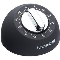 KitchenCraft Soft Touch Mechanical Timer in Black