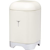 Lovello Tea Canister with Airtight Lid & Stylish Design in Cream Vintage