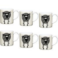 Set 6 Sheep Espresso Cups