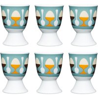 Set 6 Retro Egg Cups