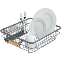 Living Nostalgia Wire Dish & Cutlery Drainer in Grey