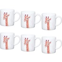 Set 6 Giraffe Espresso Cups