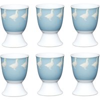 Set 6 Goose Print Egg Cups