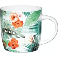 KitchenCraft Set of Four China Palm Leaf Mugs