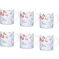 Set 6 Flamingo Espresso Cups