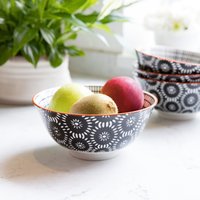 Swirl 4 Piece Ceramic Bowl Set