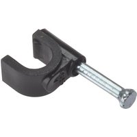 Cable Clip Round Coax 6 7Mm Box 100