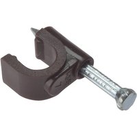 Cable Clip Round Coax 6 7mm Box 100