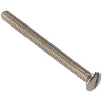 Forgefix Socket Screw Slotted Raised Head Nickel Plated 3.5 X 35Mm Bag 100 in Silver