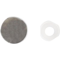 Forgefix Domed Cover Cap Chrome Coloured No. 6-8 Bag 25 in Grey