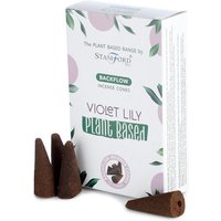 Plant Based Backflow Incense Cones Violet Lilly