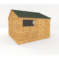 Mercia Premium Shiplap Reverse Apex Workshop - L322.7 x W308.2 x H250.3 cm in Brown