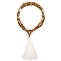 Myga Women's Grounding Bead Necklace in Brown