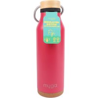 Fiji Insulated Water Bottle Green Pink