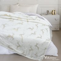 Warm Thermal Soft Foil Stag Print Throw Festive Design Blanket cm x 150 cm