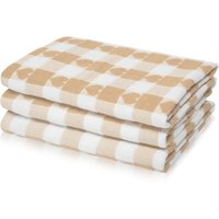 Jacquard Hearts Pattern Easy Care Tea Towels Pack 3 Pack