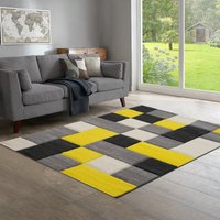 Dexter Geometric Carved Rug cm x 100 cm