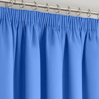 Velosso Manhattan Pencil Pleat Blackout Curtains in Blue | Size: 229 cm width x 274 cm drop