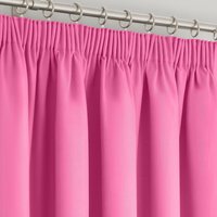Velosso Manhattan Pencil Pleat Blackout Curtains in Fuchsia | Size: 229 cm width x 274 cm drop