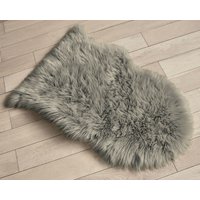 Faux Fur Sheep Skin Rug Pale cm x 150 cm