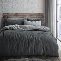 Teddy Two Tone Warm & Cosy Duvet Cover & Pillowcase Set Single