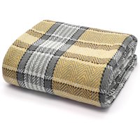 Ultra Soft Weave Cotton Twill Throw Blanket Machine Washable Bright cm x 100 cm