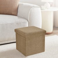 Teddy Boucle Foldable Storage Ottoman