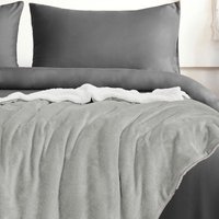 Luxurious Velvet Throw Blanket Plush Sherpa Reverse cm x 150 cm