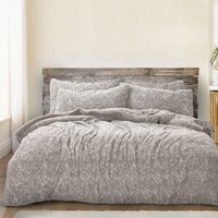 Teddy Marl Warm & Cosy Duvet Cover & Pillowcase Set Super King