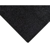 & Felt Acrylic 23 x 30cm Glitter Black 10 Pieces x 30 cm