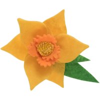 & FELT KIT DAFF BROOCH Felt Decoration Kit Daffodil Brooch Trimits