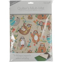 & QUILTERS M MAT SLOTH Quilters Mat A4 Sloth Trimits x 24 cm
