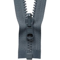 & FLIP OVER ZIP 66CM Vislon Flip Over Zip 66cm Dark Grey YKK