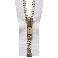 & BRASS O END ZIP 30CM Brass Metal Open End Zip 30cm YKK