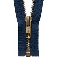 & BRASS O END ZIP 36CM Brass Metal Open End Zip 36cm YKK