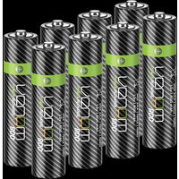 Venom Rechargeable AAA Batteries - High Capacity 800mAh (8-Pack) in Black | Size: 8 Pack