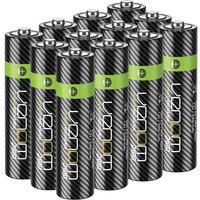 Venom Rechargeable AA Batteries - High Capacity 2100mAh (12-Pack) in Black | Size: 13 Pack