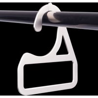 Valiant Contactless Travel Grip, Door Opener, Hook, Button Presser & Bag Carrier (1-Pack) in Metallic Silver