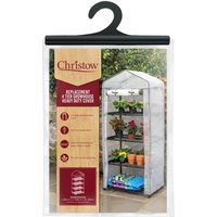 Christow 4 Tier Mini Greenhouse Replacement Cover Grow House Protector - Mesh COVER ONLY in Clear