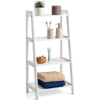 Ladder Shelf Unit 4 Tier Storage Display Stand Rack Home Bathroom