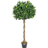 Artificial Bay Tree Large Potted Indoor Outdoor Topiary Decoration 4ft
