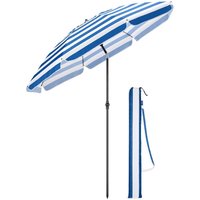 Beach Garden Parasol Portable Tilting Sun Shade Folding Umbrella 2m Bag