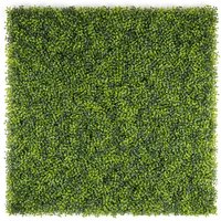 Christow Artificial Boxwood Living Wall Panels Fence Covering Indoor Outdoor (4 x 50cm) in Green | Size: 4 x 50 cm